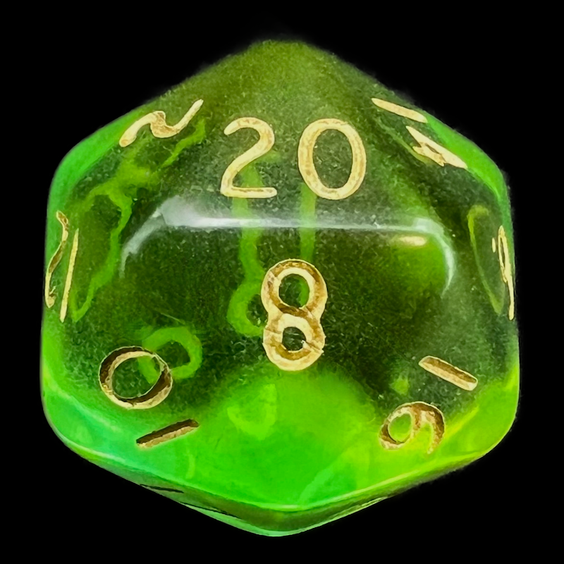 D&G Gem Blitz Aqua D20 Dice