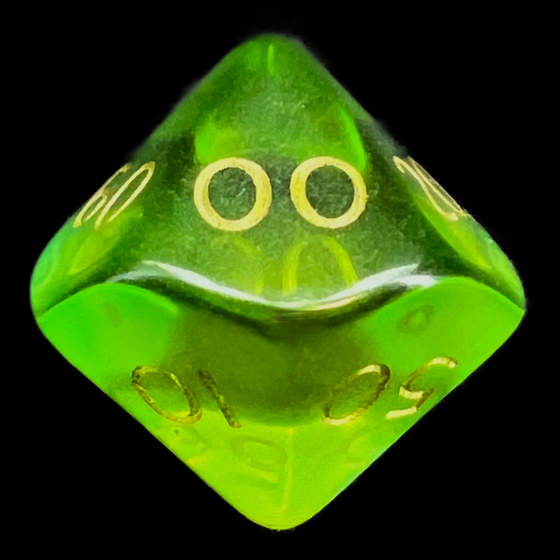 D&G Gem Blitz Aqua Percentile Dice
