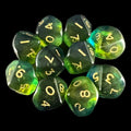 D&G Gem Blitz Blue 10 x D10 Dice Set