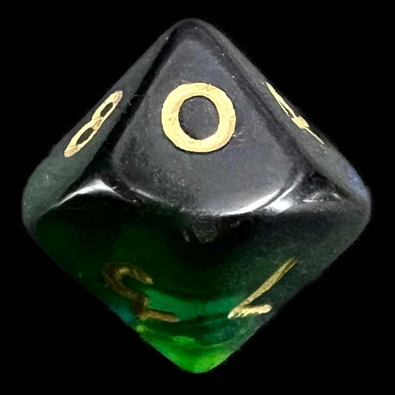 D&G Gem Blitz Blue D10 Dice