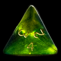 D&G Gem Blitz Blue D4 Dice