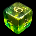 D&G Gem Blitz Blue D6 Dice