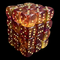 D&G Gem Blitz Purple 36 x D6 Dice Set