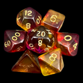 D&G Gem Blitz Purple 7 Dice Polyset