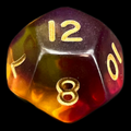 D&G Gem Blitz Purple D12 Dice