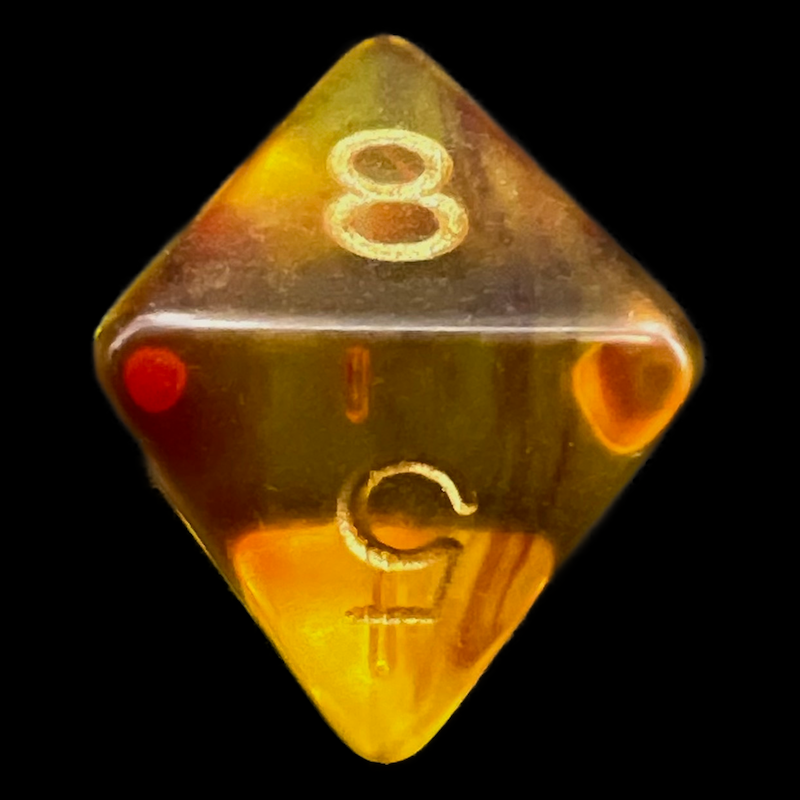 D&G Gem Blitz Purple D8 Dice