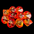 D&G Gem Blitz Red 10 x D10 Dice Set