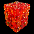 D&G Gem Blitz Red 36 x D6 Dice Set