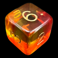 D&G Gem Blitz Red D6 Dice