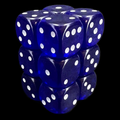 D&G Gem Blue 12 x D6 Dice Set