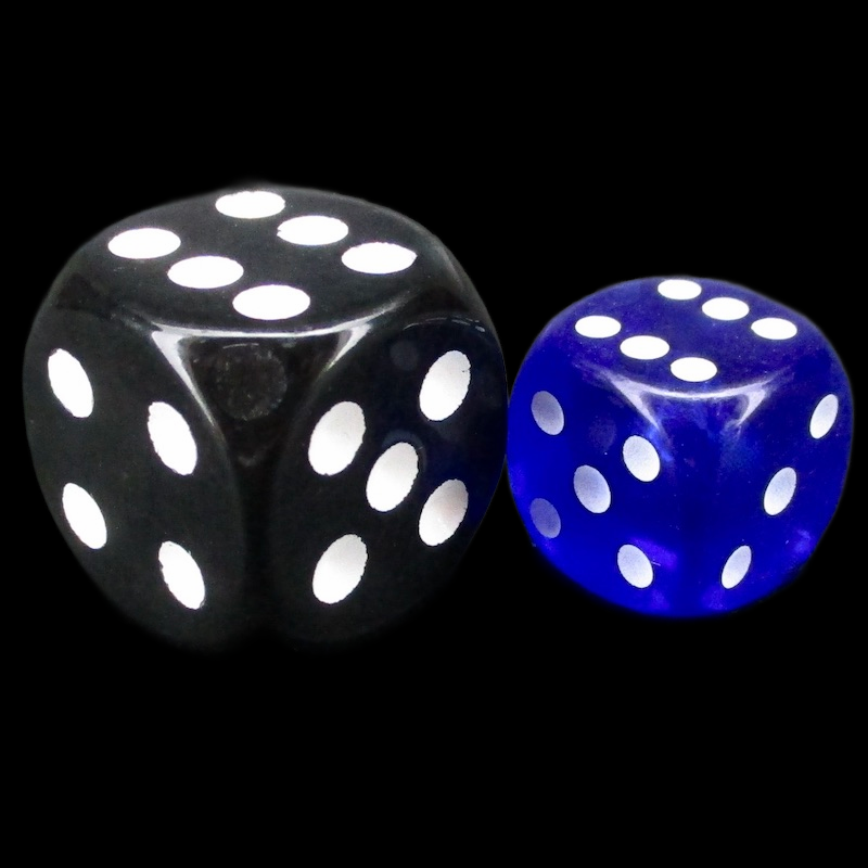D&G Gem Blue 36 x D6 Dice Set