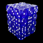 D&G Gem Blue 36 x D6 Dice Set