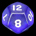 D&G Gem Blue D12 Dice