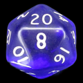 D&G Gem Blue D20 Dice