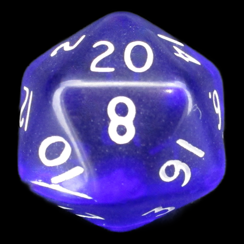 D&G Gem Blue D20 Dice