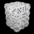 D&G Gem Clear 36 x D6 Dice Set