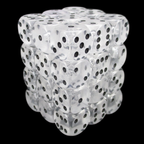 D&G Gem Clear 36 x D6 Dice Set