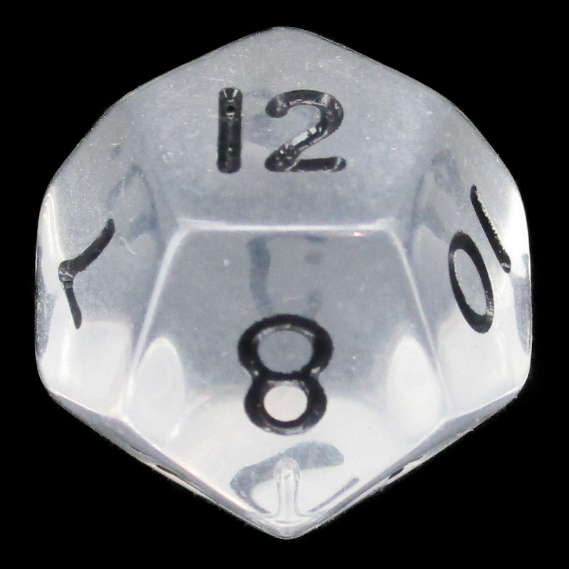 D&G Gem Clear D12 Dice