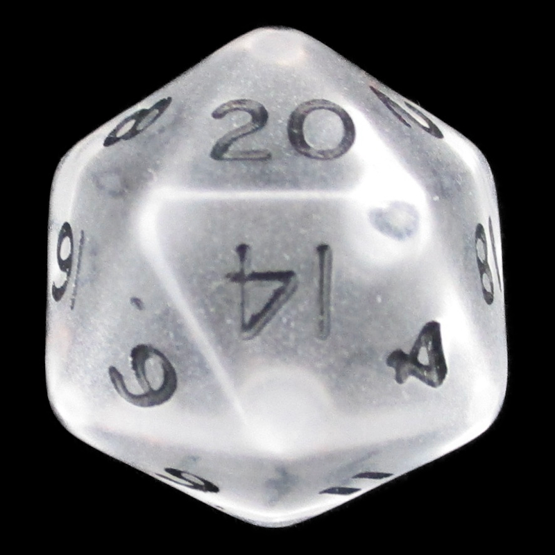 D&G Gem Clear D20 Dice