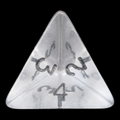 D&G Gem Clear D4 Dice