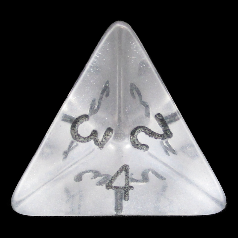 D&G Gem Clear D4 Dice