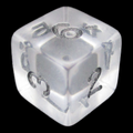 D&G Gem Clear D6 Dice