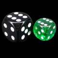 D&G Gem Green 12mm D6 Spot Dice