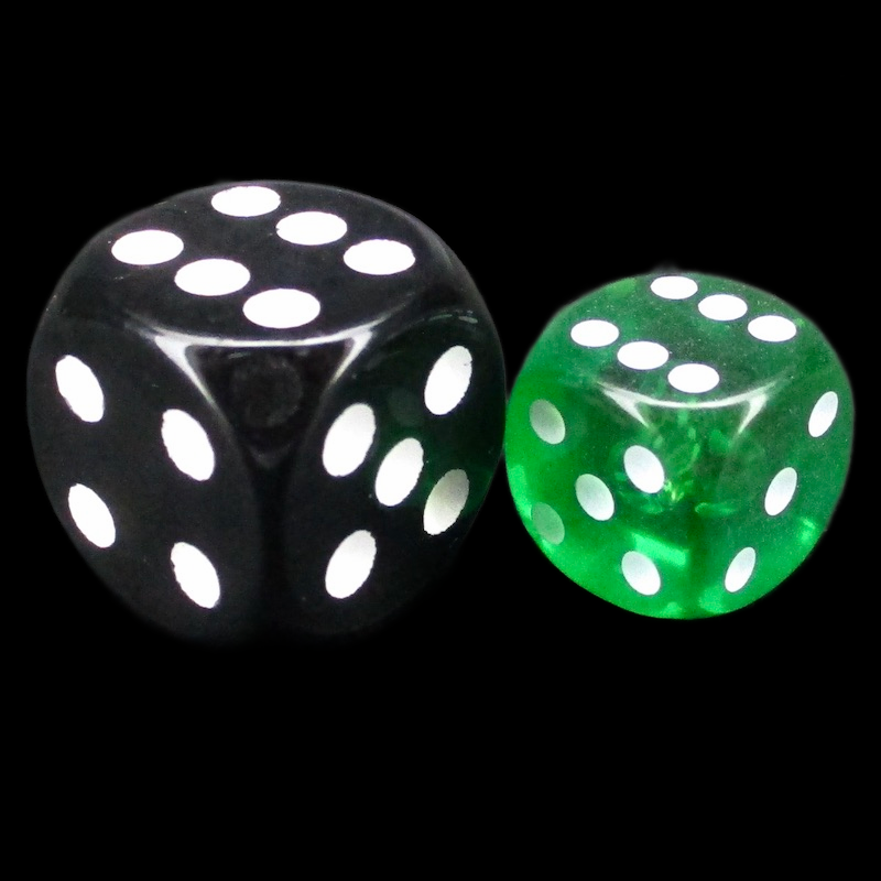 D&G Gem Green 36 x D6 Dice Set