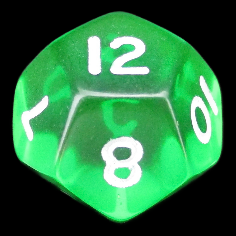 D&G Gem Green D12 Dice