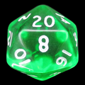 D&G Gem Green D20 Dice