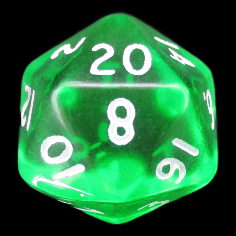 D&G Gem Green D20 Dice