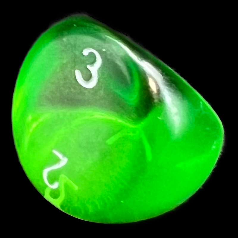 D&G Gem Green D3 Dice