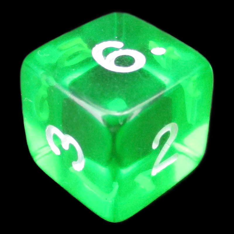 D&G Gem Green D6 Dice