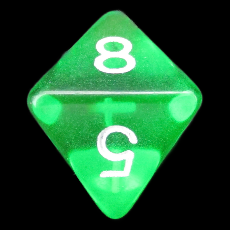 D&G Gem Green D8 Dice