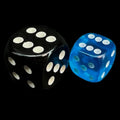 D&G Gem Light Blue 12mm D6 Spot Dice