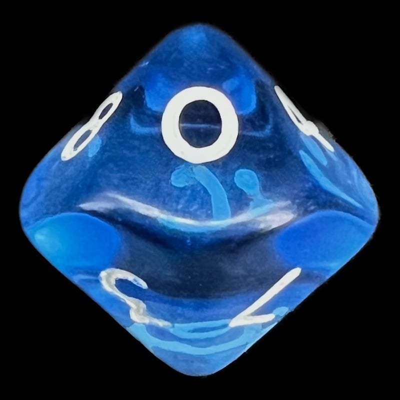 D&G Gem Light Blue D10 Dice