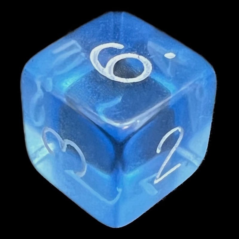D&G Gem Light Blue D6 Dice