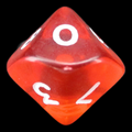 D&G Gem Orange D10 Dice