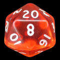 D&G Gem Orange D20 Dice