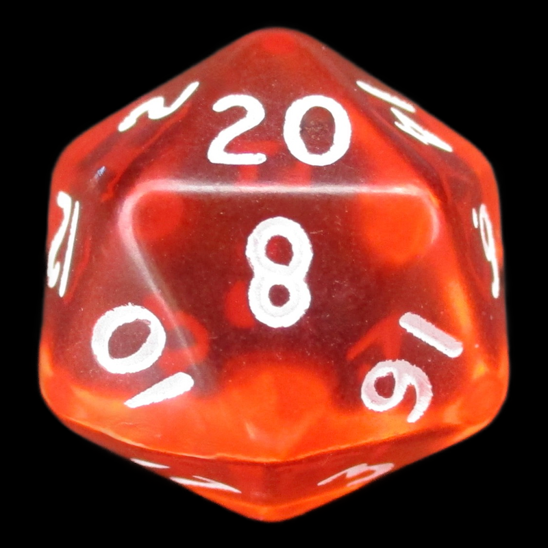 D&G Gem Orange D20 Dice