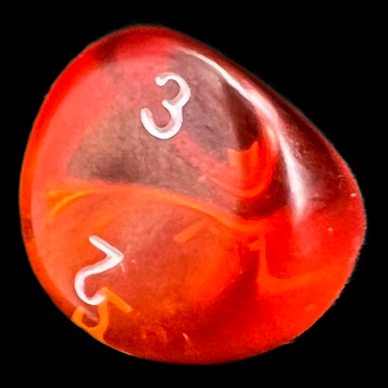 D&G Gem Orange D3 Dice