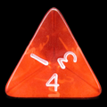 D&G Gem Orange D4 Dice