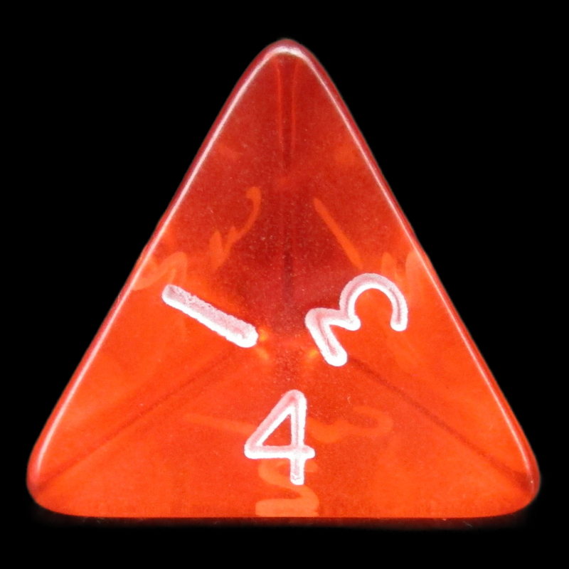 D&G Gem Orange D4 Dice