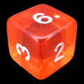 D&G Gem Orange D6 Dice