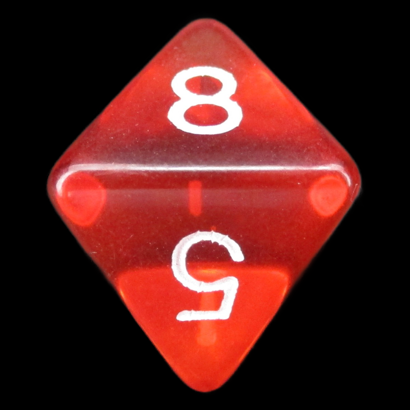 D&G Gem Orange D8 Dice