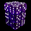 D&G Gem Purple 12 x D6 Dice Set