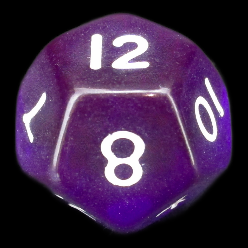 D&G Gem Purple D12 Dice