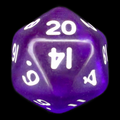 D&G Gem Purple D20 Dice