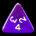 D&G Gem Purple D4 Dice