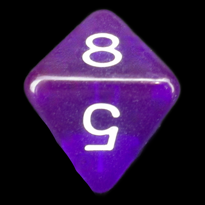 D&G Gem Purple D8 Dice